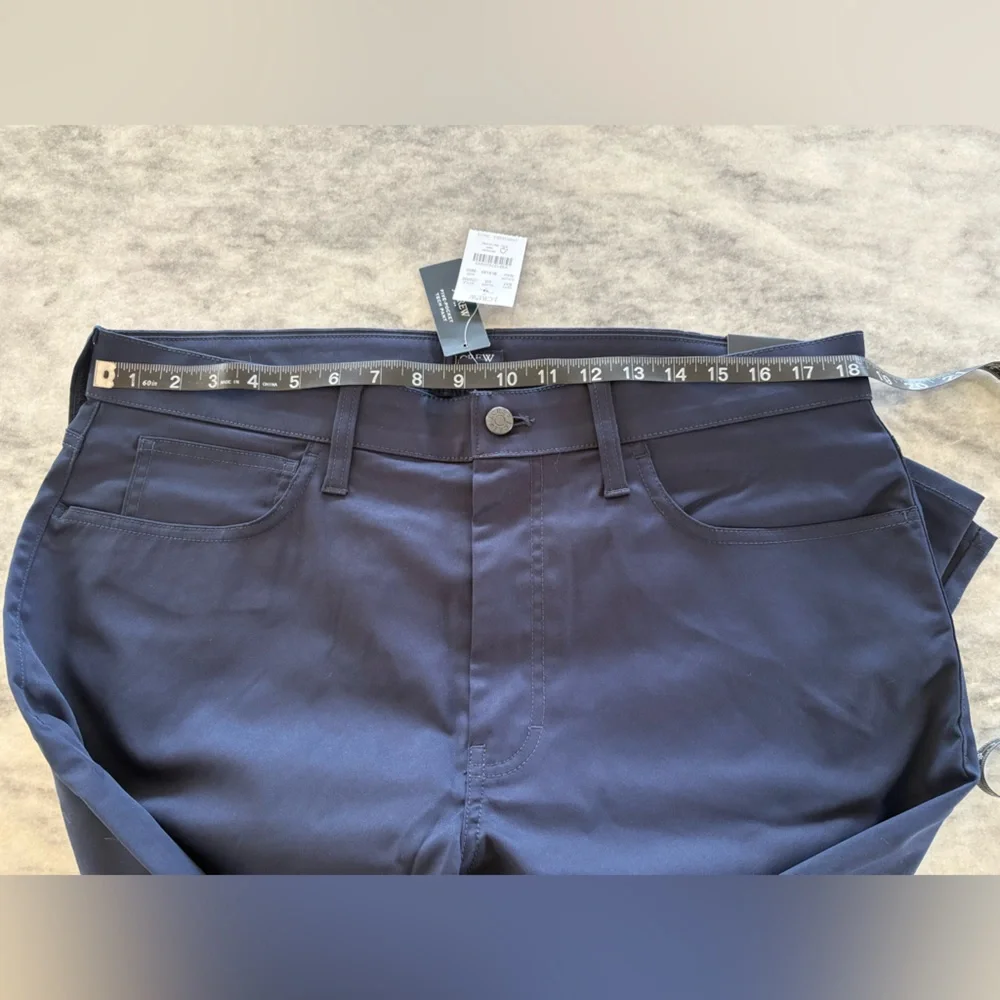 J.Crew Straight Fit Dark Blue Trousers 36x30 - Picture 4 of 7